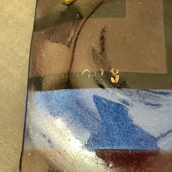 4 handmade Fused Glass Trinket Dishes made by Artisan Artist- 3 larger 1 smaller - Picture 10 of 10